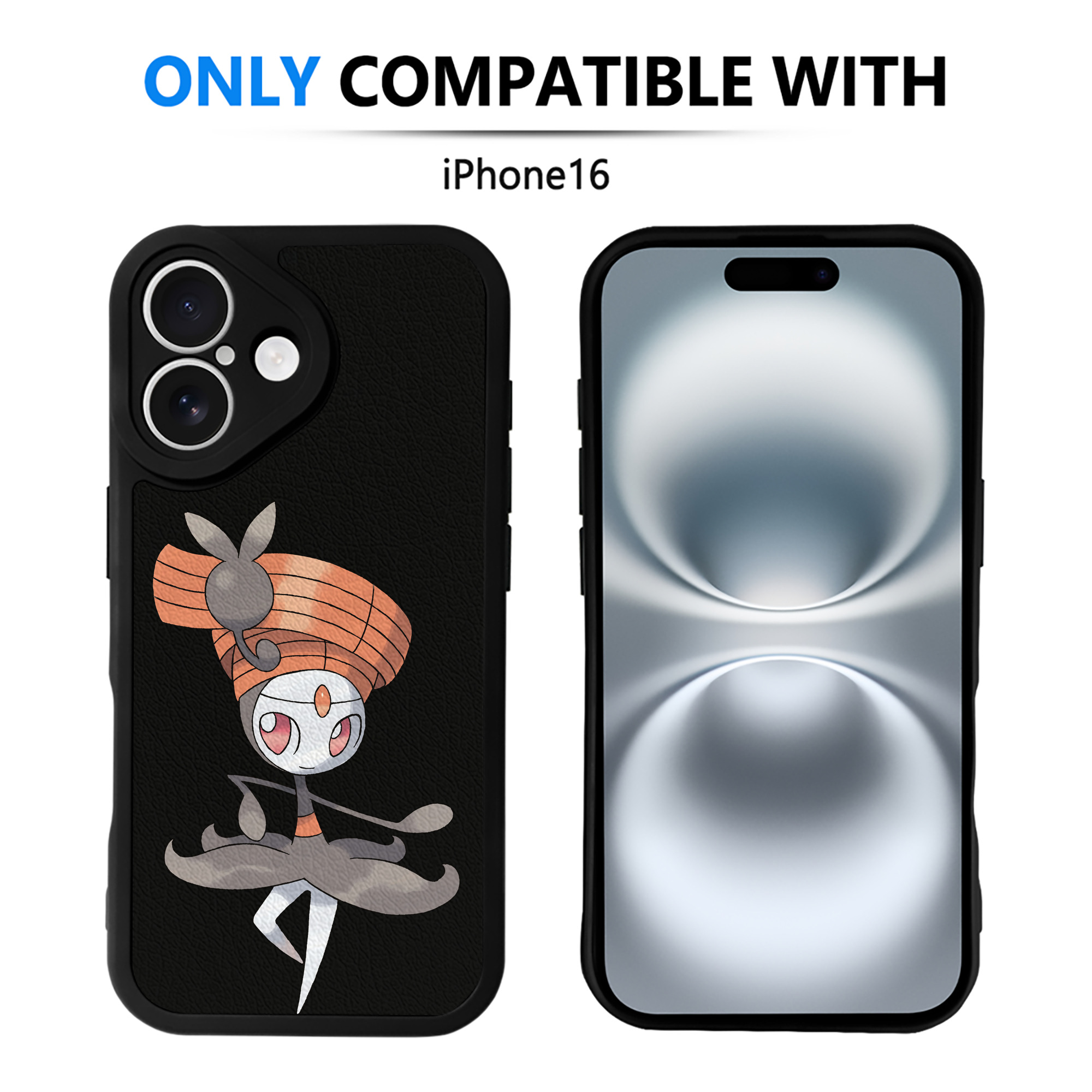 （画像用） ポケットモンスター Pokémon 【iPhone 16シリーズ対応】シリコンスマホケース（レザー調） 材質：シリコン